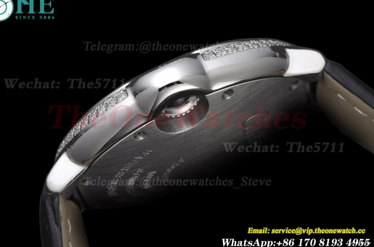 GDF Dial Cartier LE 33mm De Silver Dia SS Bleu NH05 Ballon 0415